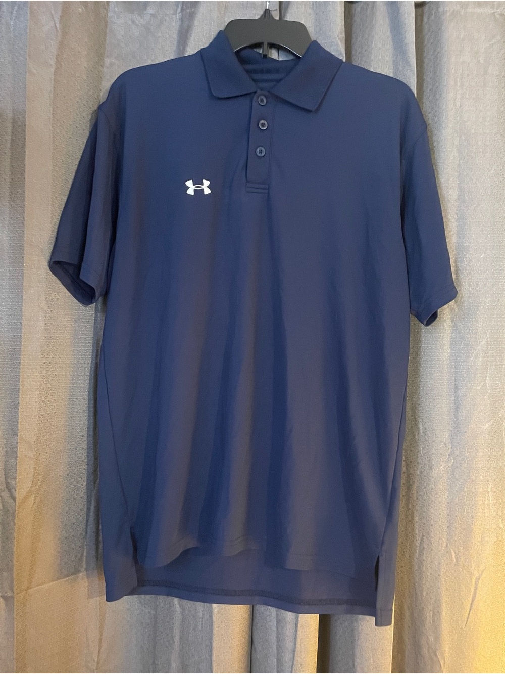 Men”s Under Armour Navy Short-Sleeve Polo with Logo Size Small